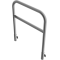 Protective bar made of steel tubing | 60 x 2.5 mm | with crossbar | for wall mounting | total width: 1000 mm | hot-dip galvanized